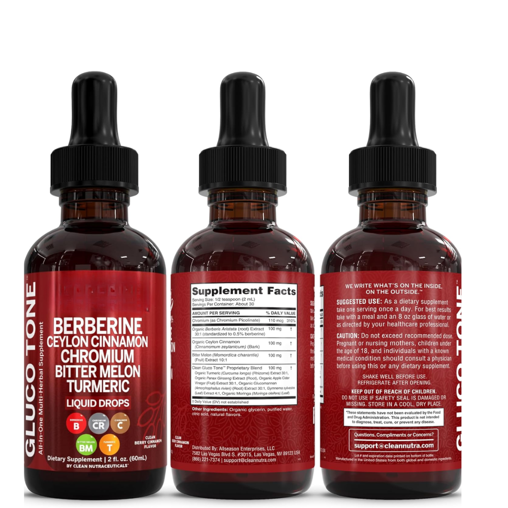 Clean Nutra Berberine Liquid Drops – Advanced GLP-1 Support Formula