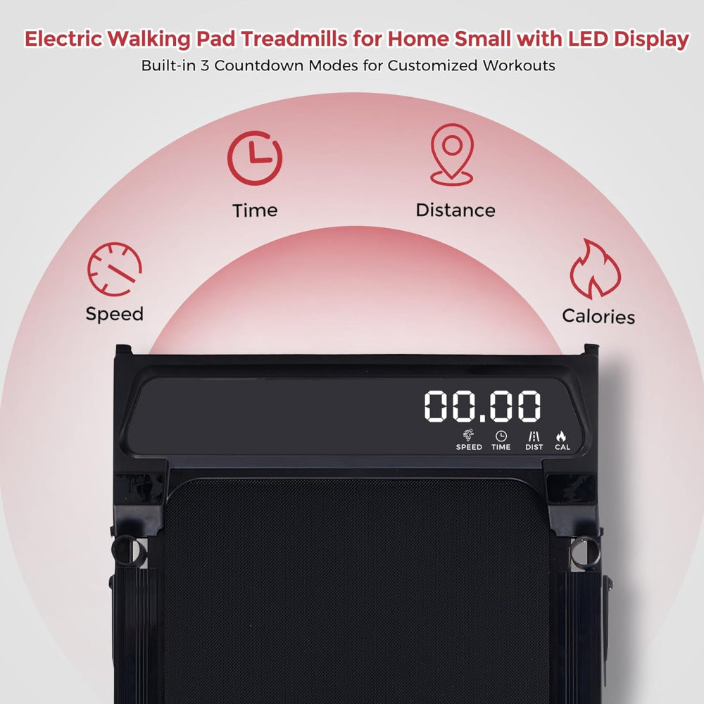 Walking Pad Treadmill with Incline, 2026 Upgrade Portable Walking Pad Treadmill with Handle Bar, 0.6-7.6MPH Small Treadmills Walking Pad for Home Small, 3.5HP, 350LBS