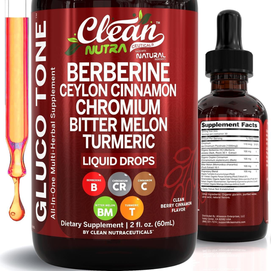 Clean Nutra Berberine Liquid Drops – Advanced GLP-1 Support Formula