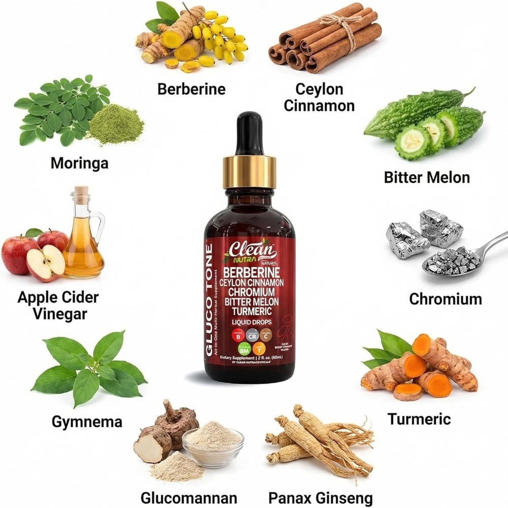 Clean Nutra Berberine Liquid Drops – Advanced GLP-1 Support Formula