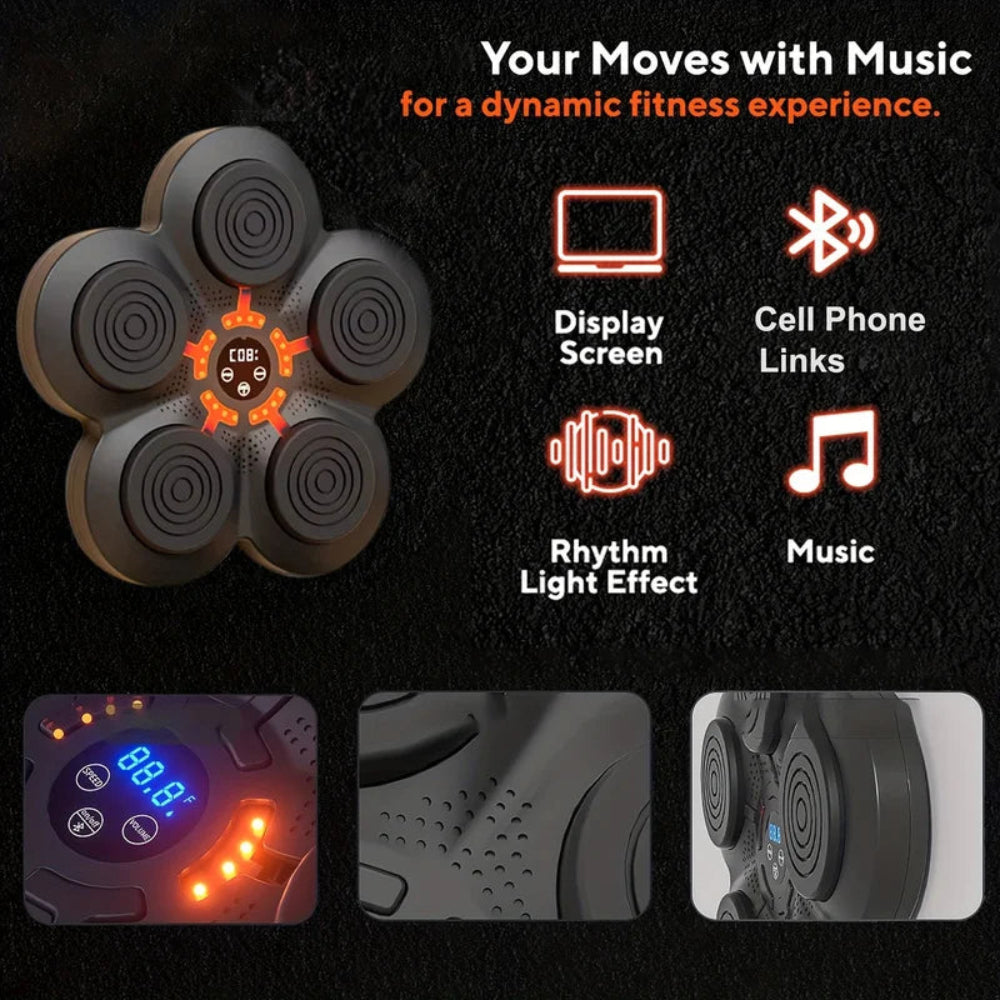 Intelligent Music Boxing Target Electronic Boxing Machine Children'S Boxing Training Equipment Home Fighting Boxing Wall Target